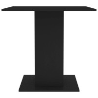 Vidaxl Engineered Wood Dining Table - White & Sonoma Oak Finish, Square Shape, Modern Design, 31.5