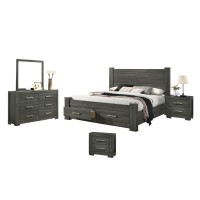 Lisa 5 Piece Bedroom Set with extra Night Stand Queen