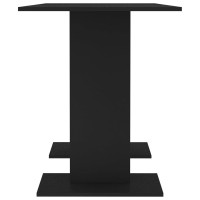 Vidaxl Modern Dining Table | Black | Engineered Wood | Minimalist Design | 43.3