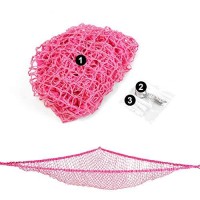 Kohuijoo Jumbo Toy Hammock Stuffed Animals And Toy Storage Hammock Net 70 Wall Sling Corner Extra Large Kids Children Mesh Toy Net Organizer Pink