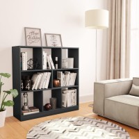 Vidaxl Modern Engineered Wood Book Cabinet With Spacious Compartments - Gray, 38.4