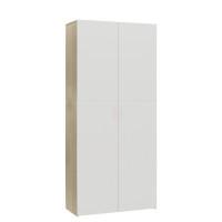 vidaXL Shoe Cabinet White and Sonoma Oak 315x14x709 Chipboard 800293