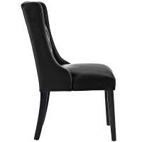 Modway Baronet Dining Chair Vinyl Set Of 2, Black