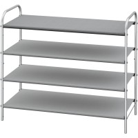 Simple Houseware 4Tier Shoe Rack Storage Organizer 20Pair Grey