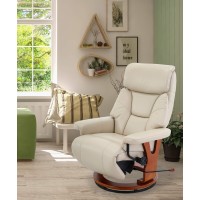 Comfort Chair Mac Motion Bismark Recliner Cobblestone Air Leather, Tan