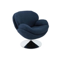 RelaxR Strand Leisure Accent Chair in Denim Fabric