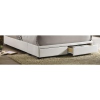 Faux Leather Storage Bed Platform Queen