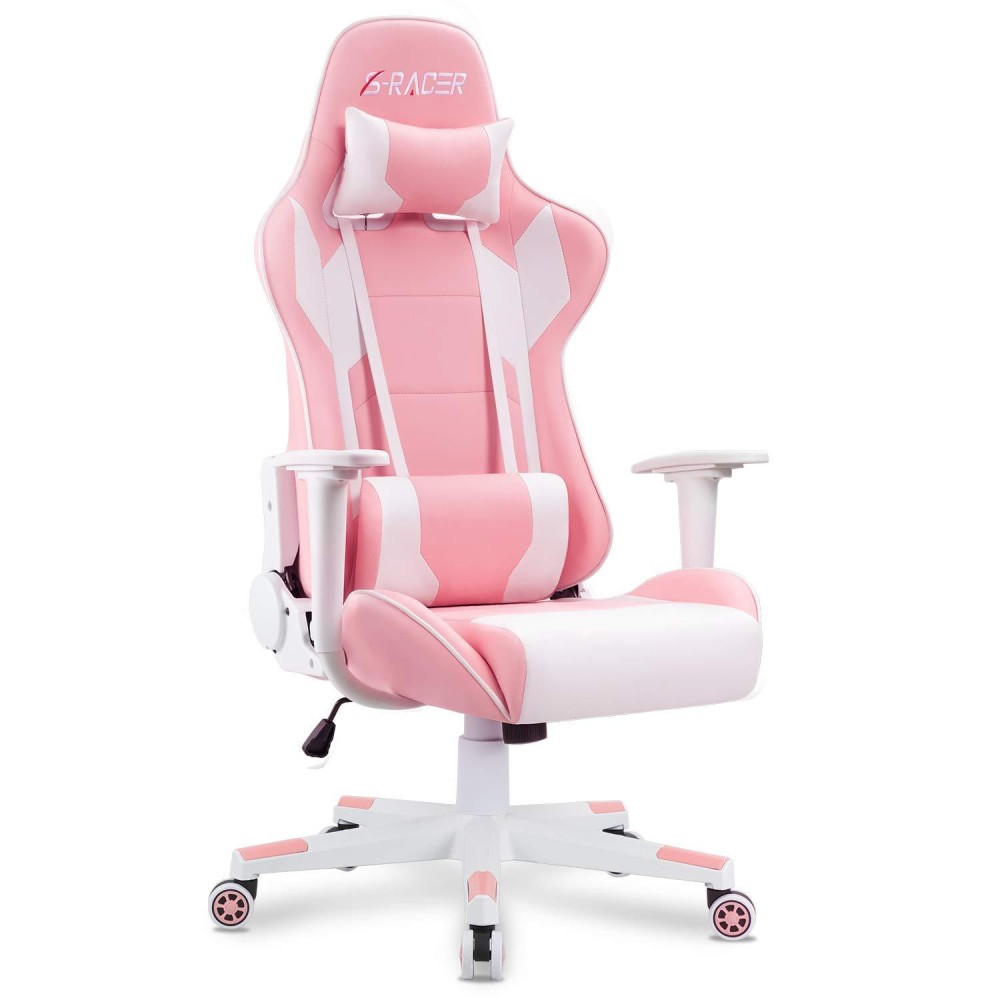 Homall Gaming Chair Office Chair High Back Computer Chair Leather Desk Chair Racing Executive Ergonomic Adjustable Swivel Task