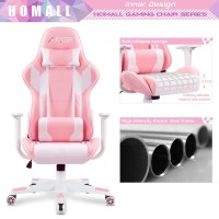 Homall Gaming Chair Office Chair High Back Computer Chair Leather Desk Chair Racing Executive Ergonomic Adjustable Swivel Task