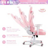 Homall Gaming Chair Office Chair High Back Computer Chair Leather Desk Chair Racing Executive Ergonomic Adjustable Swivel Task