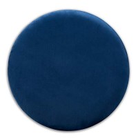 Baxton Studio Marisa Glam And Luxe Navy Blue Velvet Fabric Upholstered Gold Finished Storage Ottoman