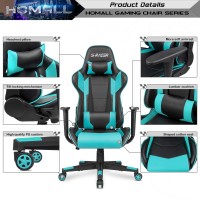 Homall Gaming Chair Office Chair High Back Computer Chair Leather Desk Chair Racing Executive Ergonomic Adjustable Swivel Task