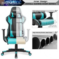 Homall Gaming Chair Office Chair High Back Computer Chair Leather Desk Chair Racing Executive Ergonomic Adjustable Swivel Task