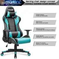 Homall Gaming Chair Office Chair High Back Computer Chair Leather Desk Chair Racing Executive Ergonomic Adjustable Swivel Task