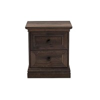 Baxton Studio Nolan Traditional Transitional Hazel Walnut Brown Finished 2-Drawer Wood Nightstand