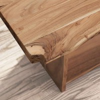 Jofran Inc. Cooper Live Edge Solid Acacia Storage Bench