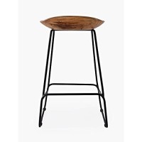 Jofran Nature'S Edge Solid Acacia Modern Backless Counter Height Barstool (Set Of 2), Natural