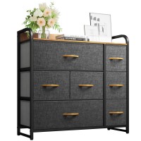 Yitahome Dresser With 7 Drawers Storage Tower Organizer Unit For Bedroom Living Room Hallway Closets Sturdy Steel Frame W