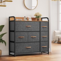 Yitahome Dresser With 7 Drawers Storage Tower Organizer Unit For Bedroom Living Room Hallway Closets Sturdy Steel Frame W