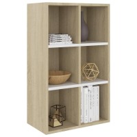 Vidaxl Book Cabinet, Sideboard Bookshelf Standing Shelf, Wall Bookshelf For Living Room, Freestanding Storage Shelving, Concrete Gray Engineered Wood