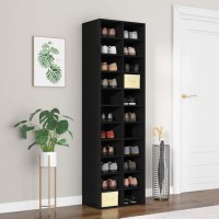 vidaXL Shoe Cubby Shoe Cabinet with 22 Compartments Shoe Rack Shoe Storage Organizer for Entryway Hallway Bedroom Dorm Room