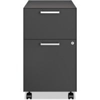 HON Fuse 23D Mobile Pedestal 15 x 233 x 24 File Box Drawers Finish Charcoal