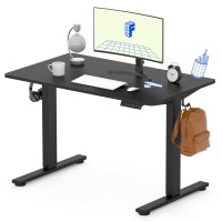 Flexispot En1 Wholepiece Standing Desk 40 X 24 Inches Height Adjustable Small Desk Electric Sit Stand Desk Home Office Table St