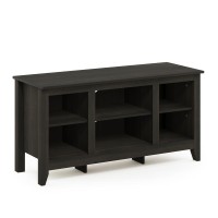 Furinno Jensen TV Stand with Shelves for TV up to 47 Inch Espresso