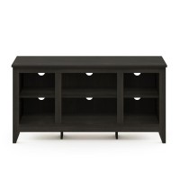 Furinno Jensen TV Stand with Shelves for TV up to 47 Inch Espresso