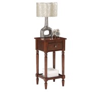 Convenience Concepts French Country Khloe 1 Drawer Accent Table With Shelf Espresso