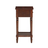 Convenience Concepts French Country Khloe 1 Drawer Accent Table With Shelf Espresso