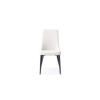 Whiteline Luca White Faux Leather Dining Chairs (Set Of 2)