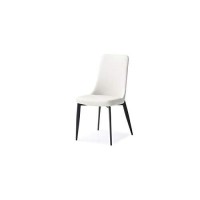 Whiteline Luca White Faux Leather Dining Chairs (Set Of 2)