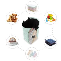 Senya Beautiful Horse With Flower Large Storage Basket Collapsible Organizer Bin Laundry Hamper For Nursery Clothes Toys