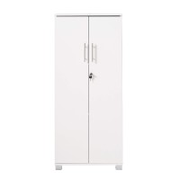 Mmt Furniture Designs Ltd Office Storage Cabinet, 55Cm X 35Cm X 125Cm, White
