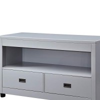 Benjara Wooden Console Cabinet With 2 Drawers And Open Shelf, Black And Gray