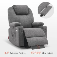 Mcombo Large Power Lift Recliner Chair Sofa With Massage And Heat For Big And Tall Elderly People 3 Positions Cup Holders And