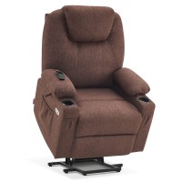 Mcombo Large Power Lift Recliner Chair Sofa With Massage And Heat For Big And Tall Elderly People 3 Positions And Usb Ports Ex