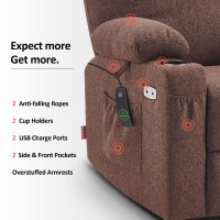 Mcombo Large Power Lift Recliner Chair Sofa With Massage And Heat For Big And Tall Elderly People 3 Positions And Usb Ports Ex