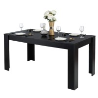 Giantex Dining Table For 6, Wood Rectangular Table, 63