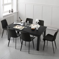 Giantex Dining Table For 6, Wood Rectangular Table, 63