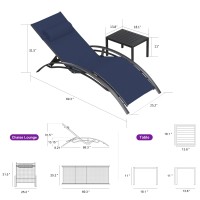 Purple Leaf Patio Chaise Lounge Set Outdoor Beach Pool Sunbathing Lawn Lounger Recliner Outside Tanning Chairs With Arm For All