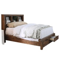Eastern King Size bed with Inbuilt USB Ports, Brown