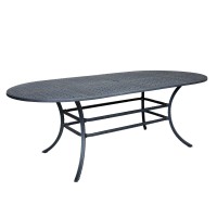 Oval Table Burnished Pewter(D0102H7C6Y8)