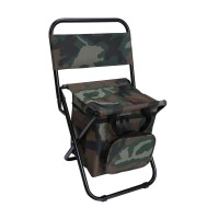 Leadallway Foldable Camping Chair Fishing Chair With Cooler Bag Compact Fishing Stool Protable Small Chair