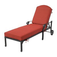Chaise Lounger Terracotta(D0102H7C6K8)