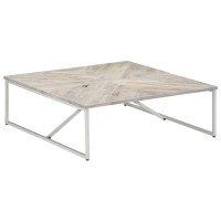 vidaXL Coffee Table 433x433x141 Solid Mango Wood 247698