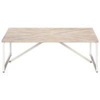 vidaXL Coffee Table 433x433x141 Solid Mango Wood 247698