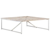 vidaXL Coffee Table 433x433x141 Solid Mango Wood 247698