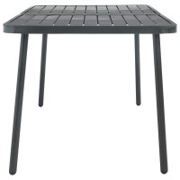 vidaXL Garden Table Dark Gray 709x327x283 Steel 46632